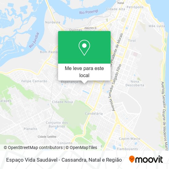 Espaço Vida Saudável - Cassandra mapa
