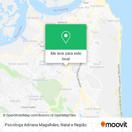 Psicóloga Adriana Magalhães mapa