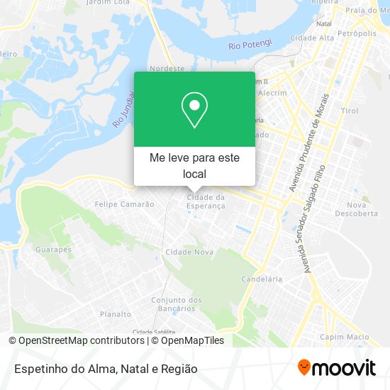 Espetinho do Alma mapa