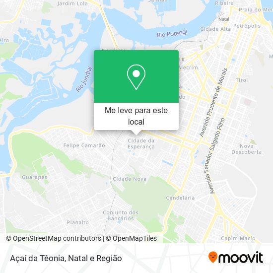 Açaí da Têonia mapa
