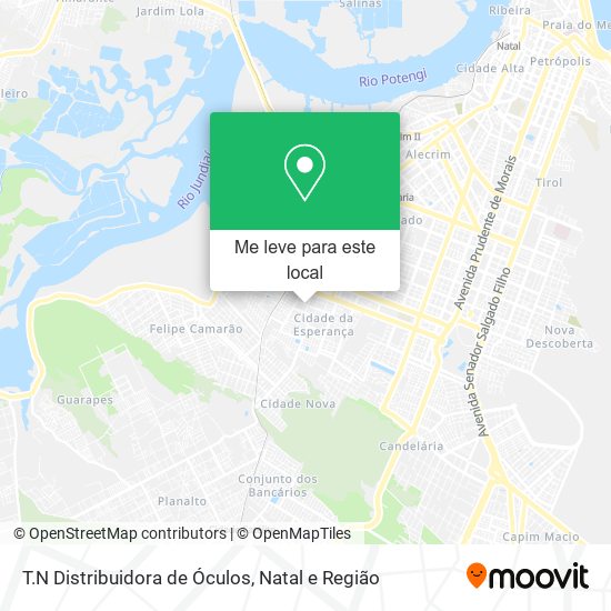 T.N Distribuidora de Óculos mapa