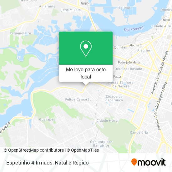 Espetinho 4 Irmãos mapa