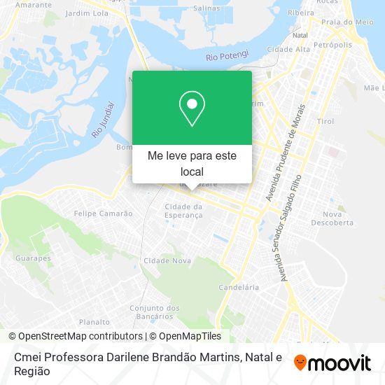 Cmei Professora Darilene Brandão Martins mapa
