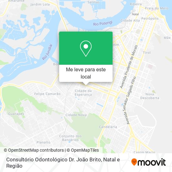 Consultório Odontológico Dr. João Brito mapa