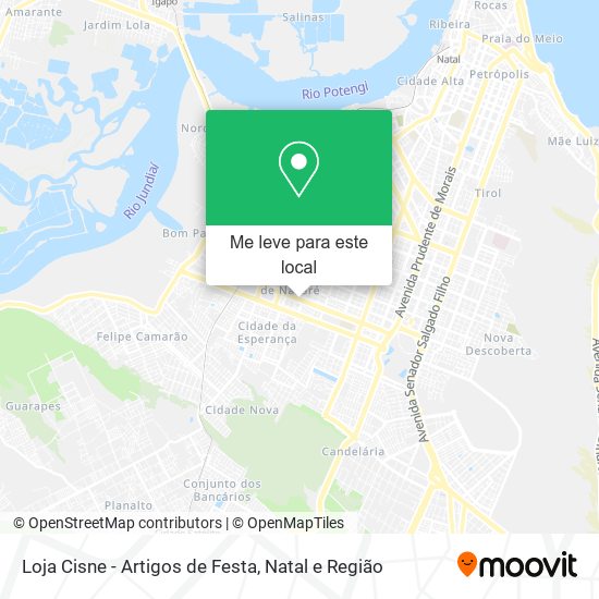 Loja Cisne - Artigos de Festa mapa