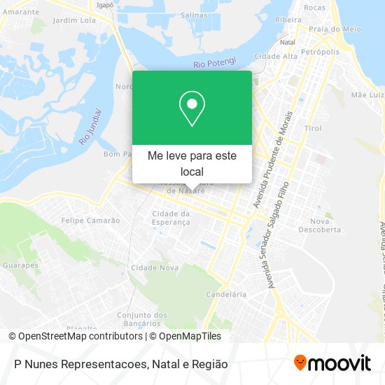 P Nunes Representacoes mapa