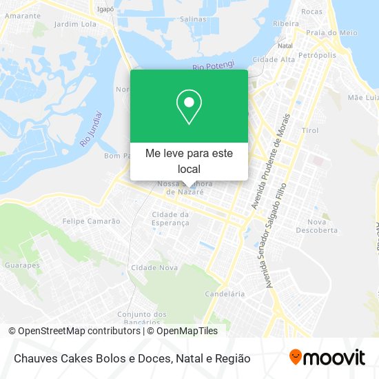 Chauves Cakes Bolos e Doces mapa