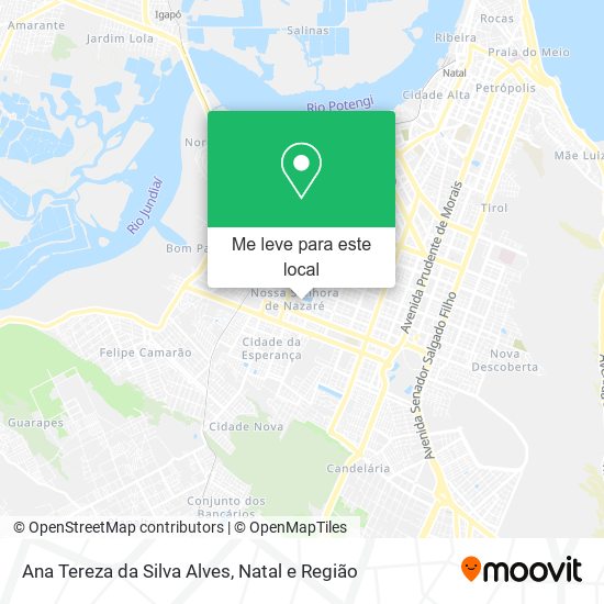 Ana Tereza da Silva Alves mapa