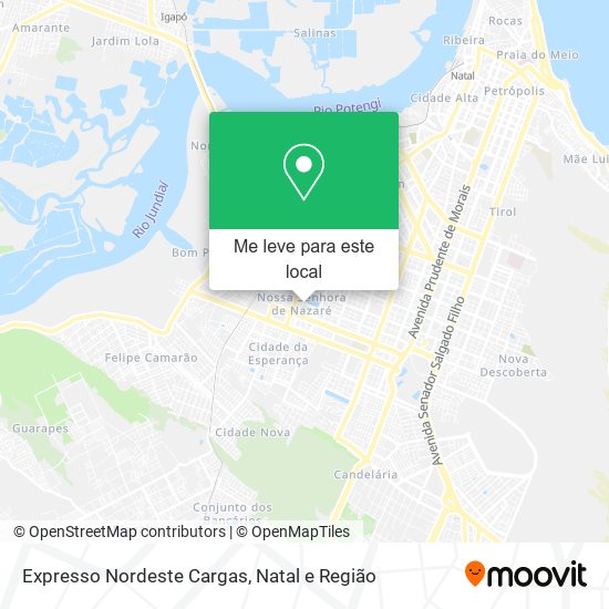 Expresso Nordeste Cargas mapa