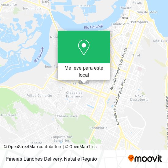 Fineias Lanches Delivery mapa
