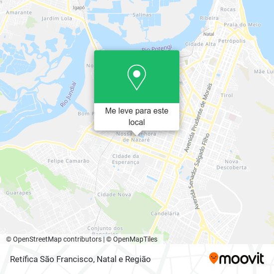 Retífica São Francisco mapa