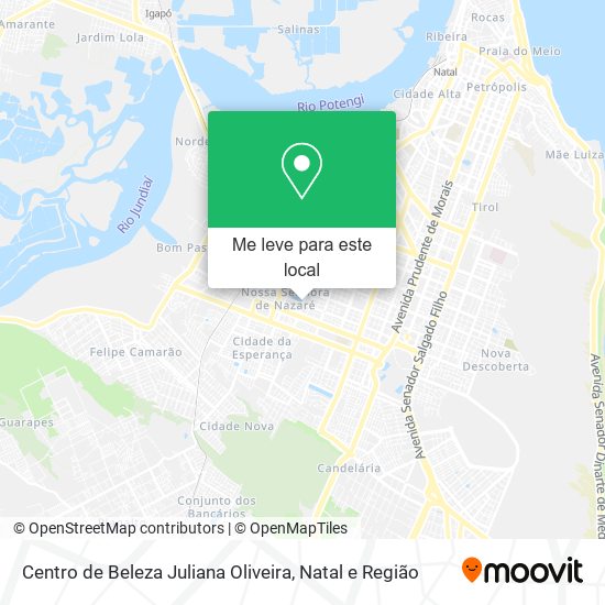 Centro de Beleza Juliana Oliveira mapa