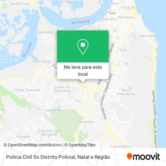 Polícia Cívil 5o Distrito Policial mapa
