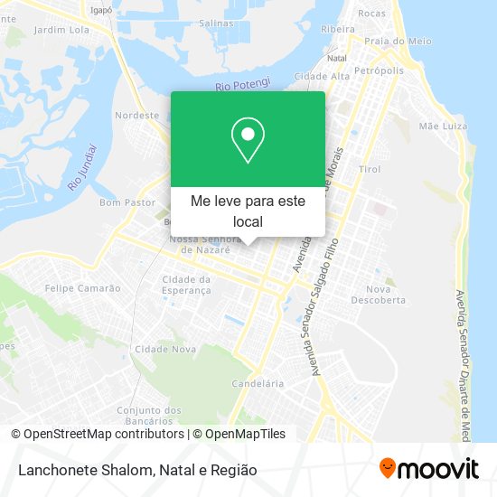 Lanchonete Shalom mapa