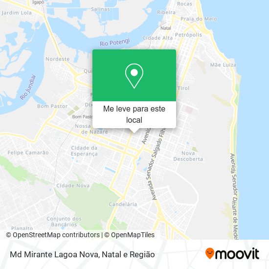 Md Mirante Lagoa Nova mapa