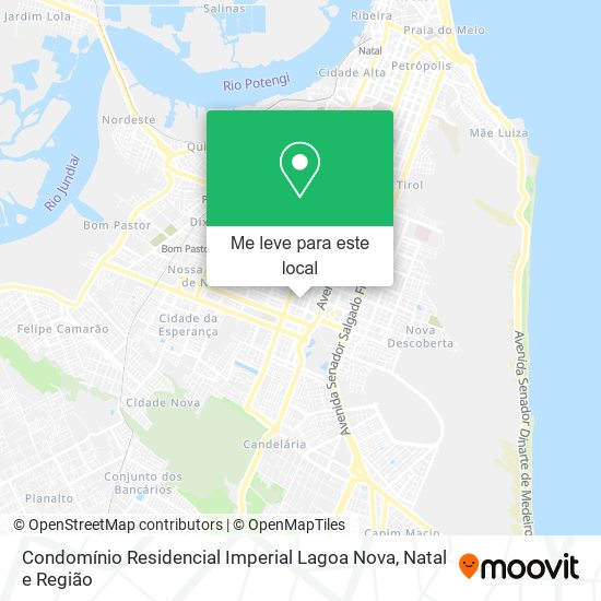 Condomínio Residencial Imperial Lagoa Nova mapa