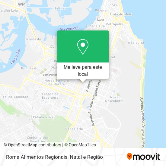 Roma Alimentos Regionais mapa