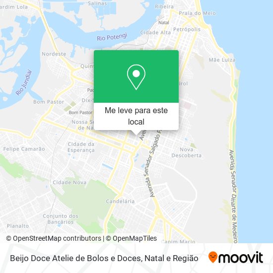 Beijo Doce Atelie de Bolos e Doces mapa