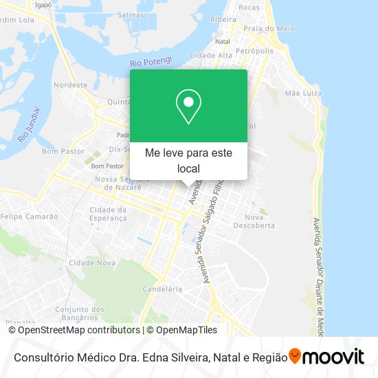 Consultório Médico Dra. Edna Silveira mapa