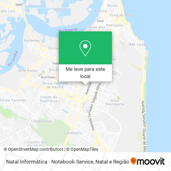 Natal Informática - Notebook Service mapa