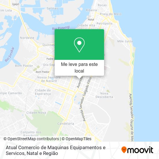 Atual Comercio de Maquinas Equipamentos e Servicos mapa