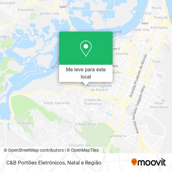 C&B Portões Eletrônicos mapa