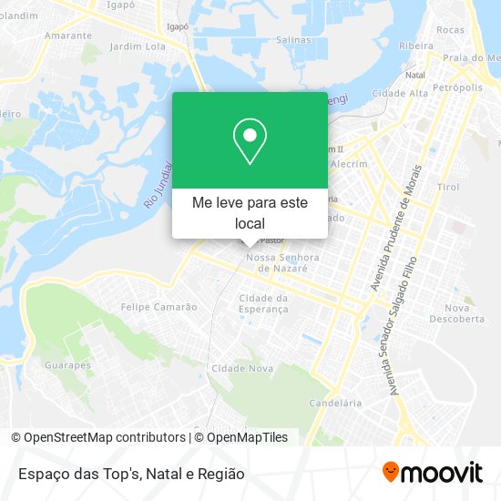 Espaço das Top's mapa