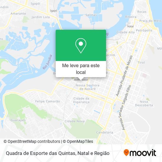 Quadra de Esporte das Quintas mapa