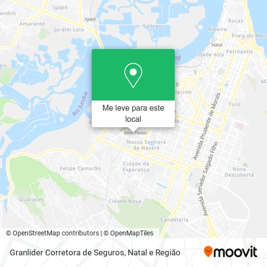 Granlider Corretora de Seguros mapa