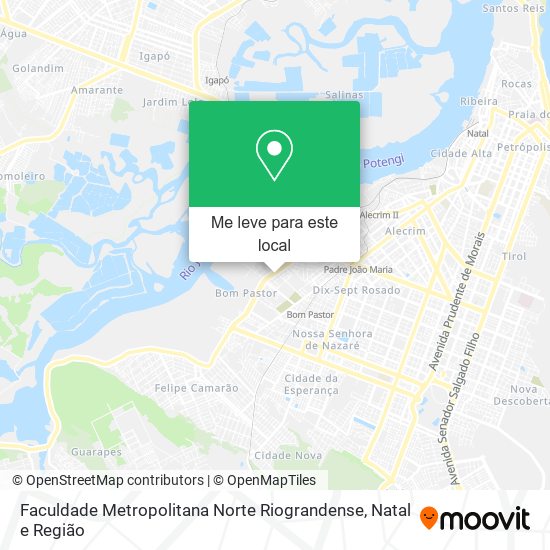 Faculdade Metropolitana Norte Riograndense mapa