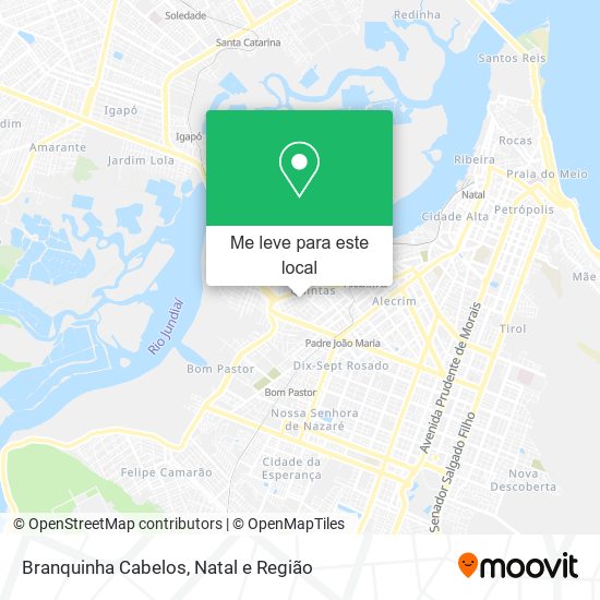 Branquinha Cabelos mapa