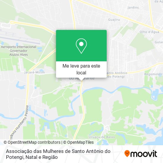 Associação das Mulheres de Santo Antônio do Potengi mapa