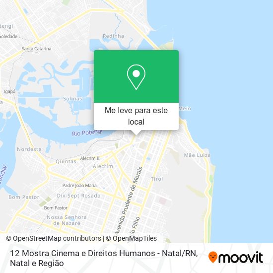 12 Mostra Cinema e Direitos Humanos - Natal / RN mapa