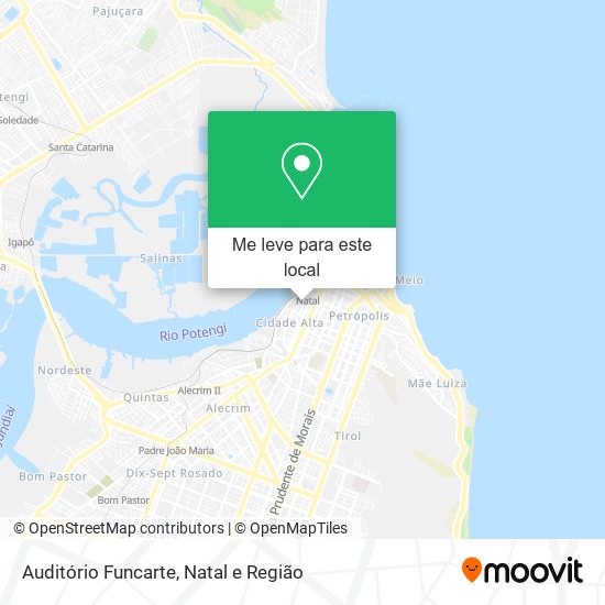 Auditório Funcarte mapa