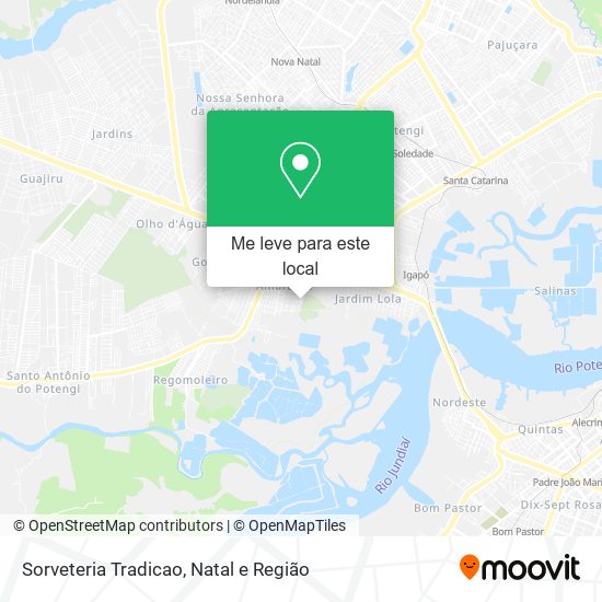 Sorveteria Tradicao mapa