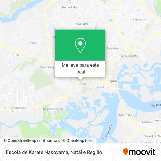 Escola de Karatê Nakoyama mapa