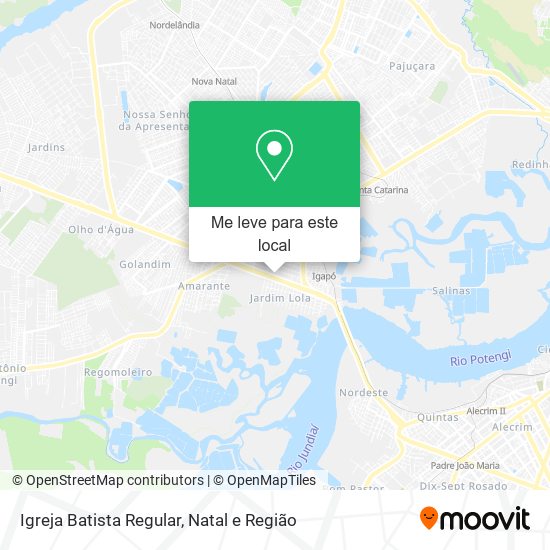 Igreja Batista Regular mapa