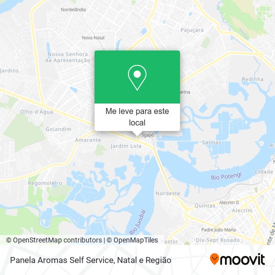 Panela Aromas Self Service mapa