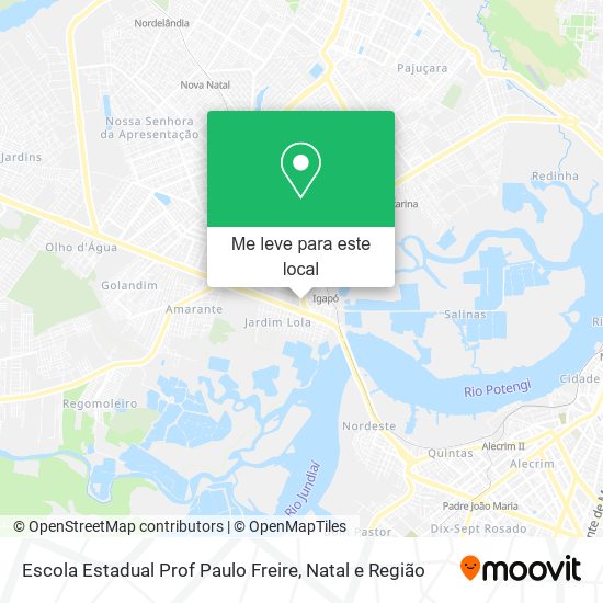 Escola Estadual Prof Paulo Freire mapa