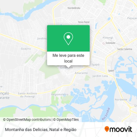 Montanha das Delícias mapa