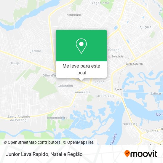 Junior Lava Rapido mapa