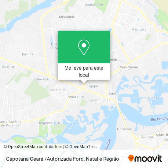 Capotaria Ceará /Autorizada Ford mapa