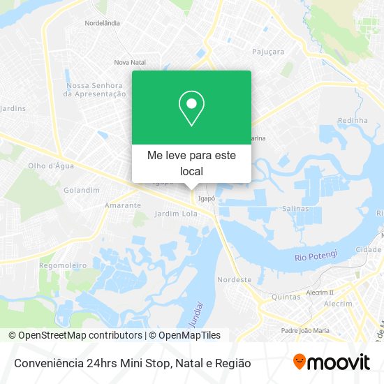 Conveniência 24hrs Mini Stop mapa