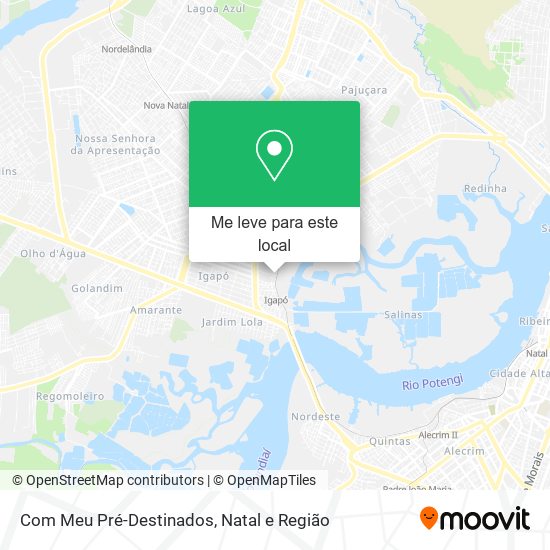 Com Meu Pré-Destinados mapa