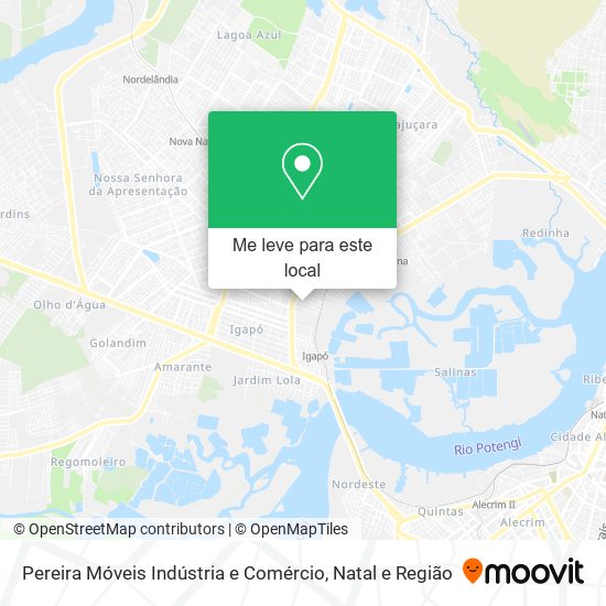 Pereira Móveis Indústria e Comércio mapa