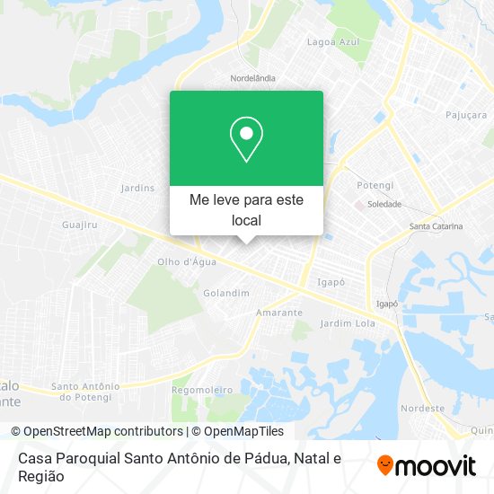 Casa Paroquial Santo Antônio de Pádua mapa