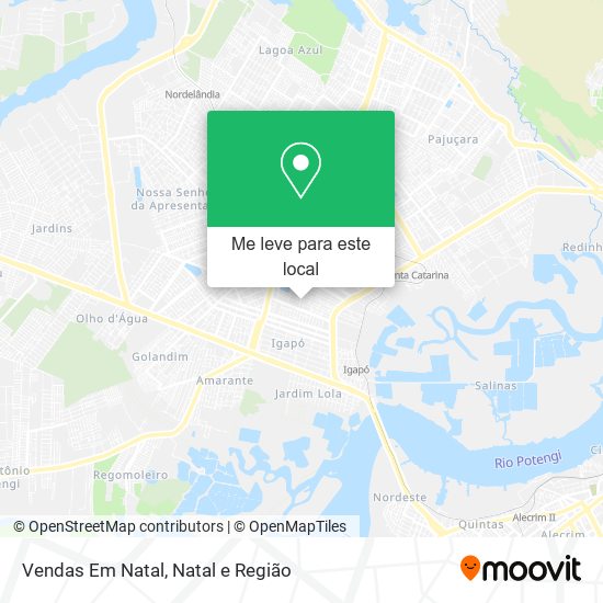 Vendas Em Natal mapa