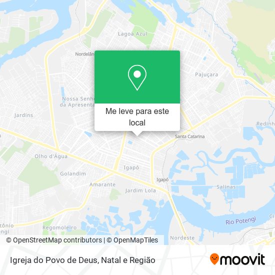 Igreja do Povo de Deus mapa