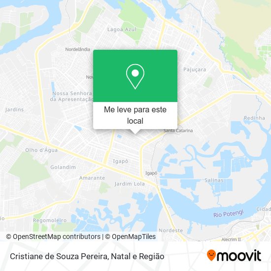 Cristiane de Souza Pereira mapa