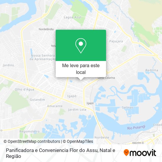 Panificadora e Conveniencia Flor do Assu mapa